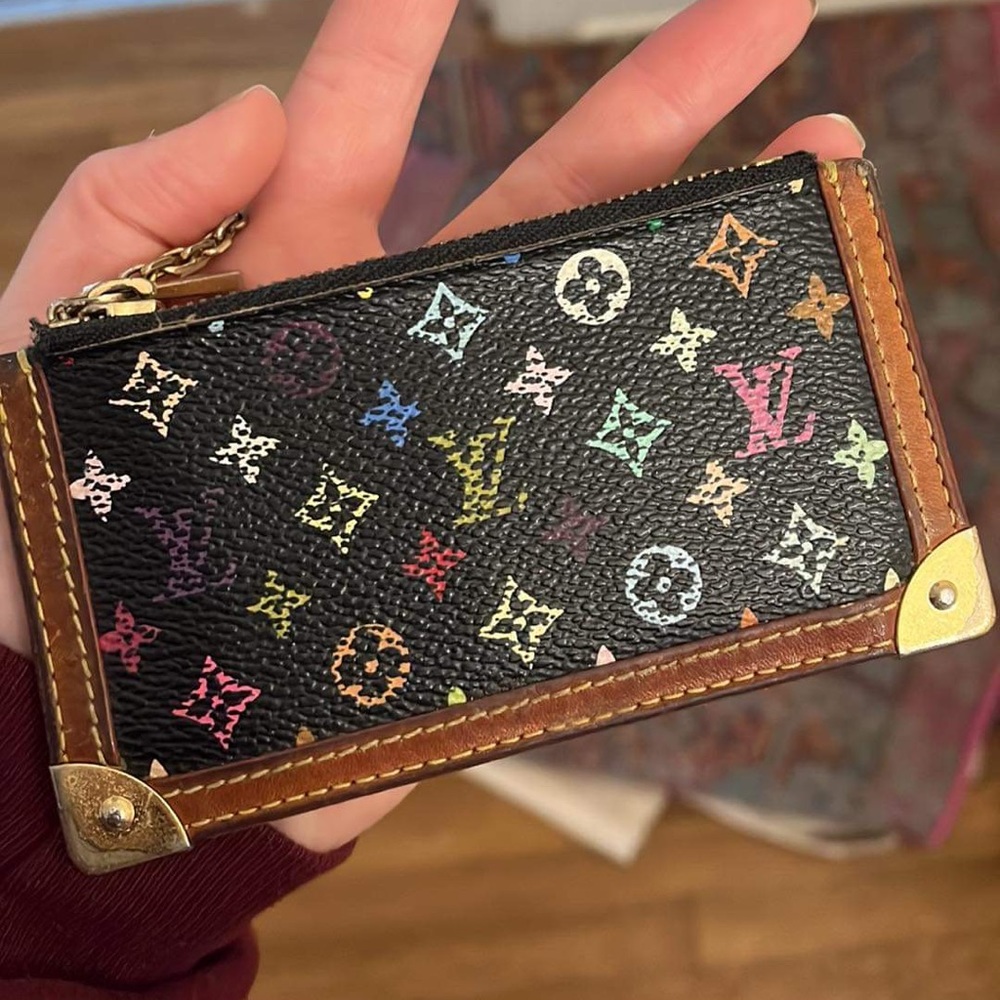 Louis Vuitton vintage Murakami 2002 coinpurse wallet (serial no. lookup in post)